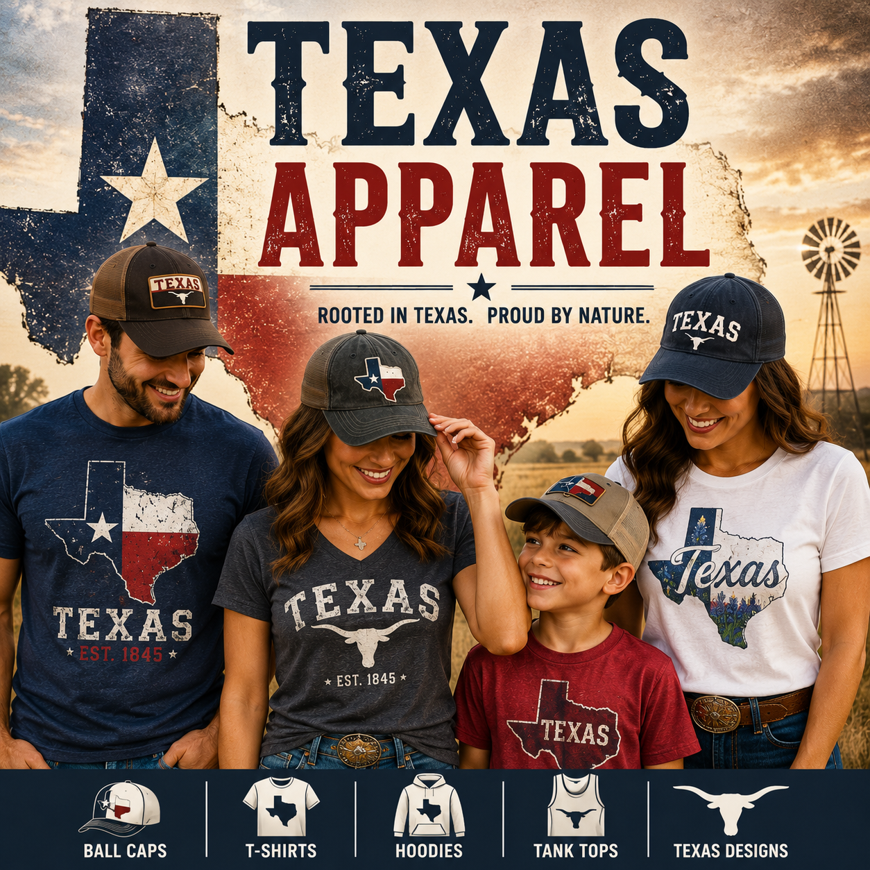 Texas themed Apparel