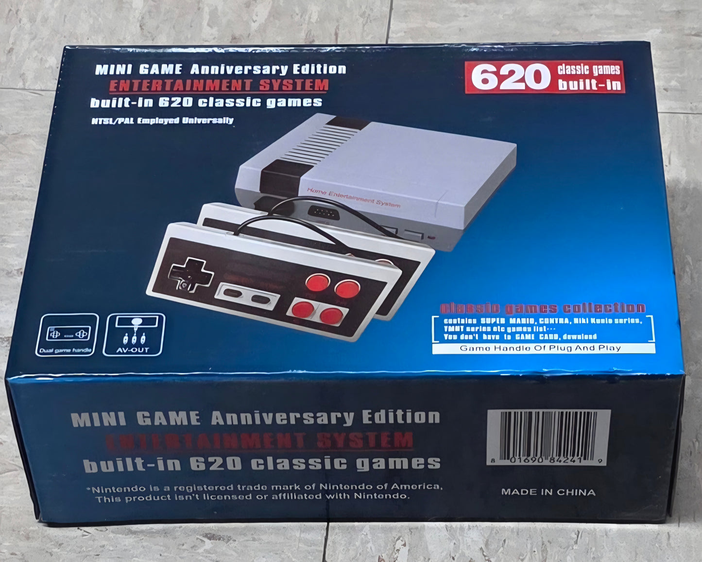Mini Game Box - 620 Game Atari Style Game Box